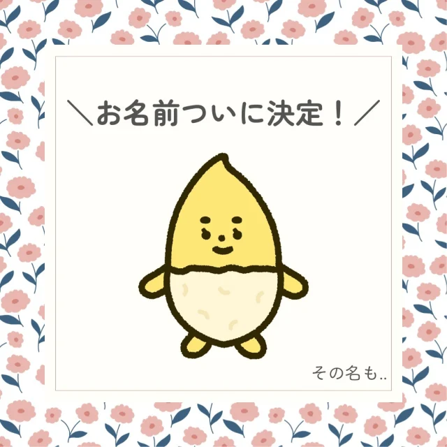 きみまろこのキャラクター名、”まろこ”に決定💛

お名前のご応募いただきありがとうございました✨ご応募232名、のべ512個の案をいただきました！

とてもとても悩みましたが、候補のなかでもたくさん呼んでもらえそうで、愛情をもってつけた”こ”のあるお名前にさせていただきました。

呼び方は、愛情をこめて”まろこちゃん”でも、歴史上の人物のように”まろこ”とそのままでも、どちらでもまろこは喜びます！たくさん呼んであげてください♪

ご応募いただいた方の中から抽選でまろこグッズお贈りします。12月発送予定です🎁発送をもって発表とさせていただきます。

素敵なお名前をご応募いただきありがとうございました✨

今後もまろこの応援をよろしくお願いします🚩

＃まろこ #まろこちゃん #きみまろこ #さつまいも #サツマイモ #三好アグリテック #焼き芋 #焼きいも #さつまいもレシピ #さつまいも愛 #さつまいも農家 #さつまいも好きと繋がりたい #japanesesweetpotato